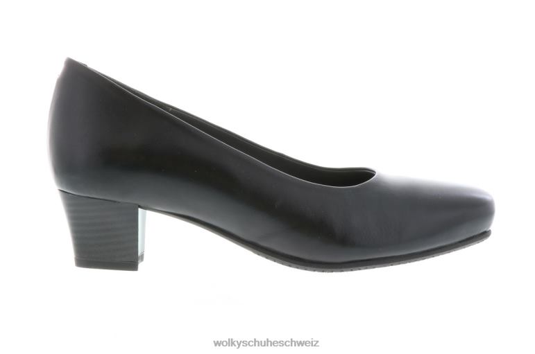 Wolky Schuhwerk D0XHD28 Dame heathrow schwarzes Samtleder
