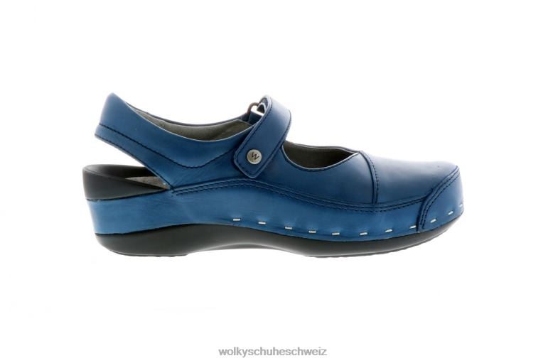 Wolky Schuhwerk D0XHD34 Dame Riemen verstopft schwarzer Kieselstein