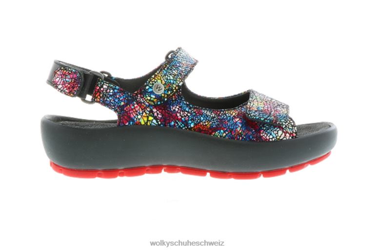 Wolky Schuhwerk D0XHD18 Dame Rio schwarzes mächtiges Leder