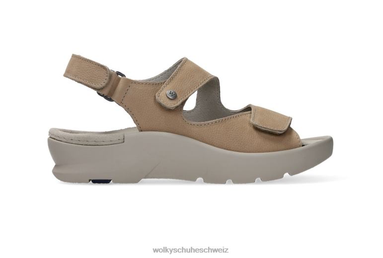 Wolky Schuhwerk D0XHD1 Dame Harlem beiges antikes Nubuk