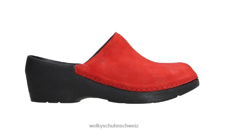 Wolky Schuhwerk D0XHD23 Dame Pro-Clog rotes antikes Nubuk