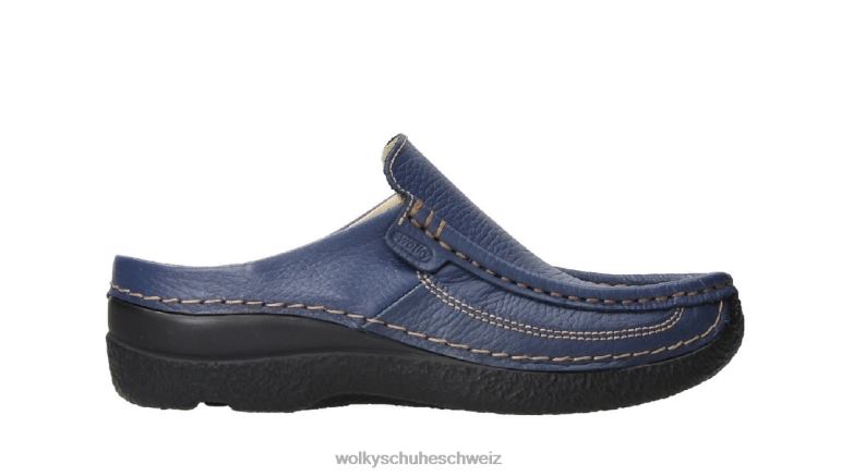 Wolky Schuhwerk D0XHD24 Dame Rollschlitten schwarzes bedrucktes Leder