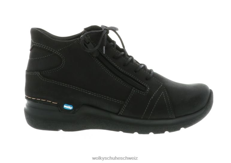 Wolky Schuhwerk D0XHD33 Dame Warum schwarzes antikes Nubuk