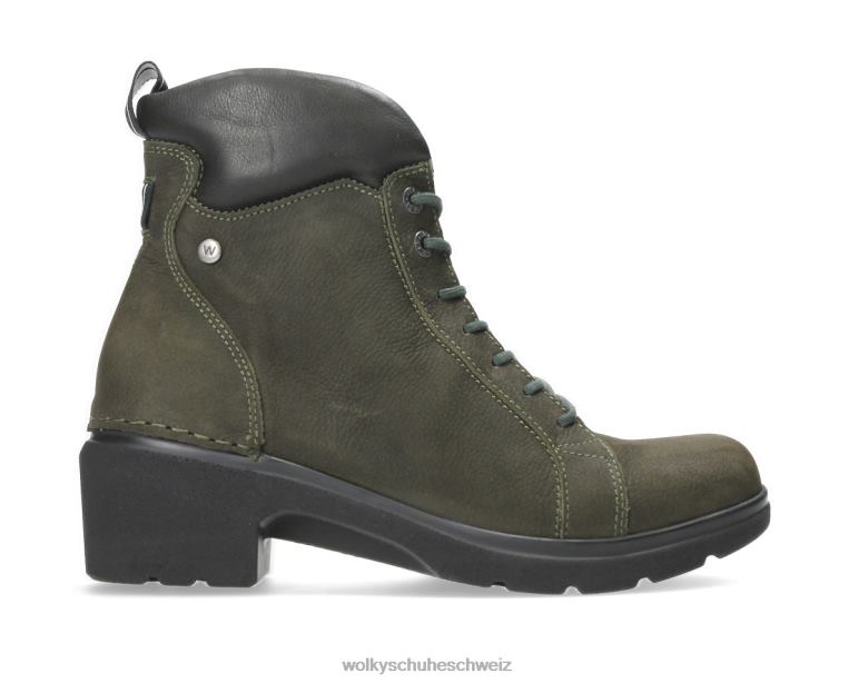 Wolky Schuhwerk D0XHD49 Dame Midi wr Cognacfarbenes antikes Nubukleder