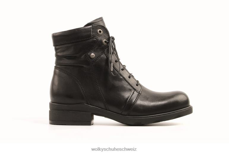 Wolky Schuhwerk D0XHD53 Dame Mitte wr schwarzes Samtleder