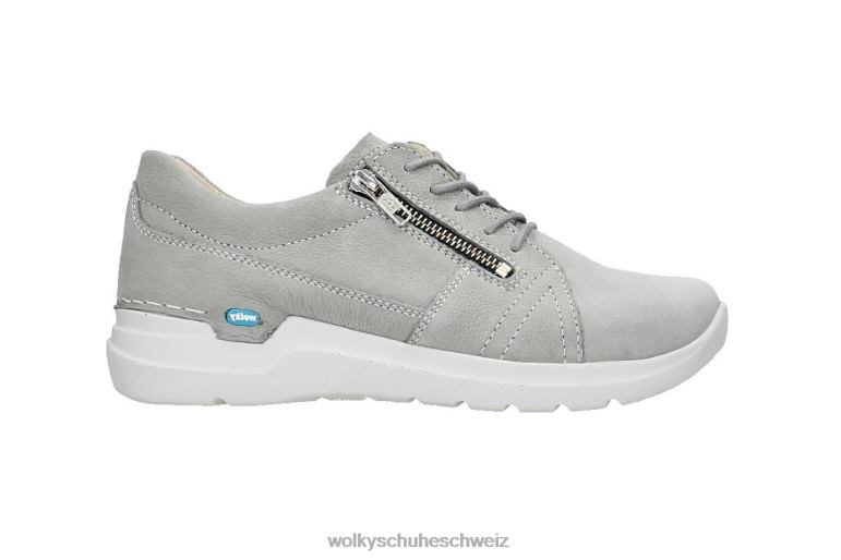 Wolky Schuhwerk D0XHD42 Dame fühlte sich gut an hellgraues antikes Nubuk
