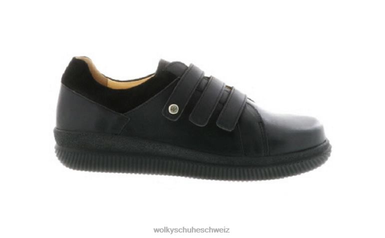 Wolky Schuhwerk D0XHD44 Dame Arbeiter xw schwarzes Samtleder